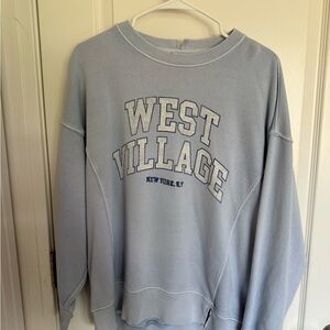 Aerie Light Blue Crew Neck Sweater